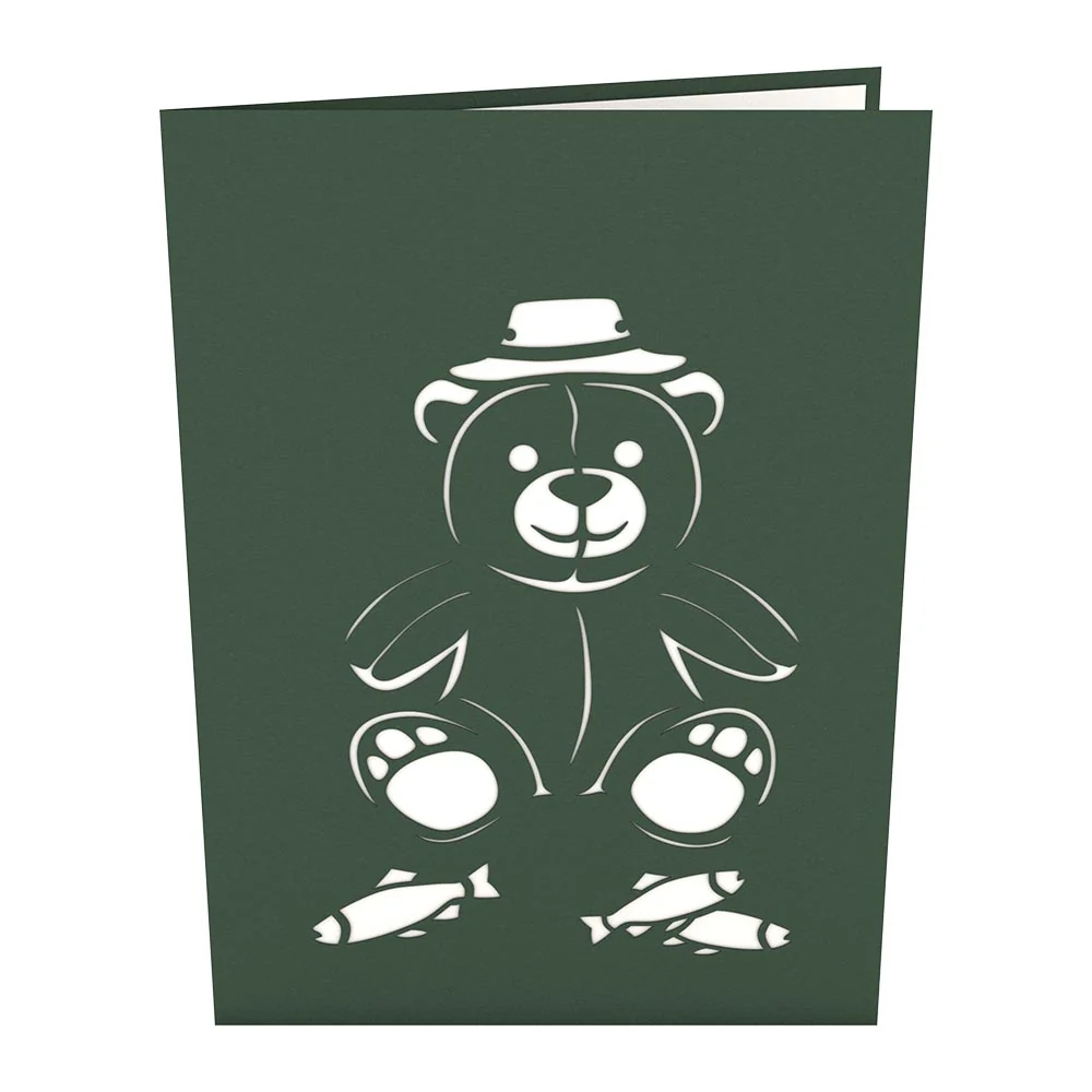 Lovepop Fishing Bear Pop-Up Card - Image 4