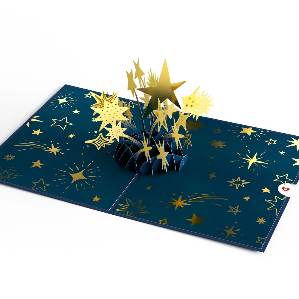 Lovepop Shimmering Stars Pop-Up Card - Image 3