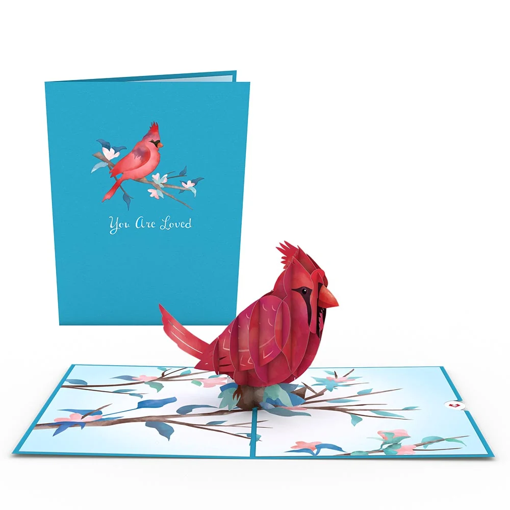 Lovepop Love Cardinal Pop-Up Card