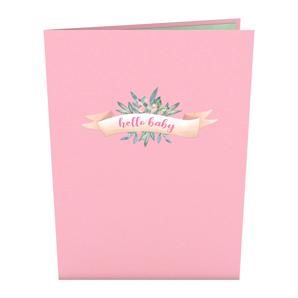 Lovepop Pink Baby Carriage Pop-Up Card Toy - Image 4