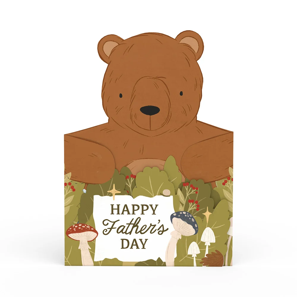 Lovepop Happy Father's Day Bear Tri-Fold Card - Image 2