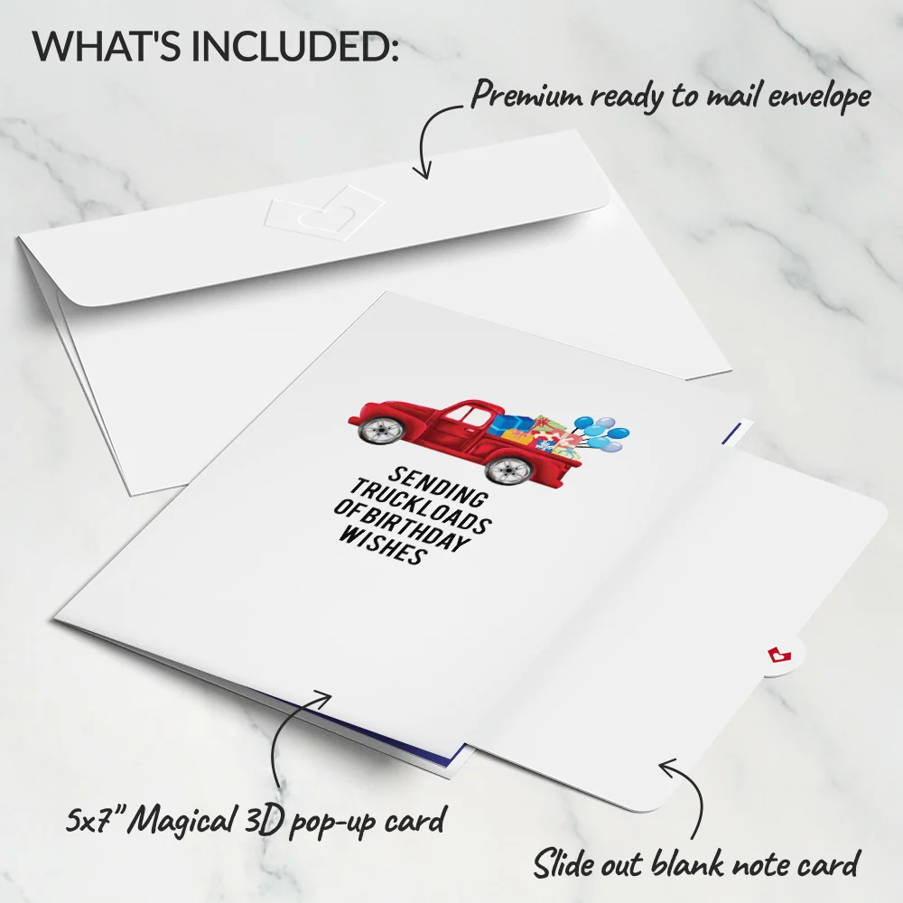 Lovepop Truckloads of Birthday Wishes Pop-Up Card Toy - Image 5