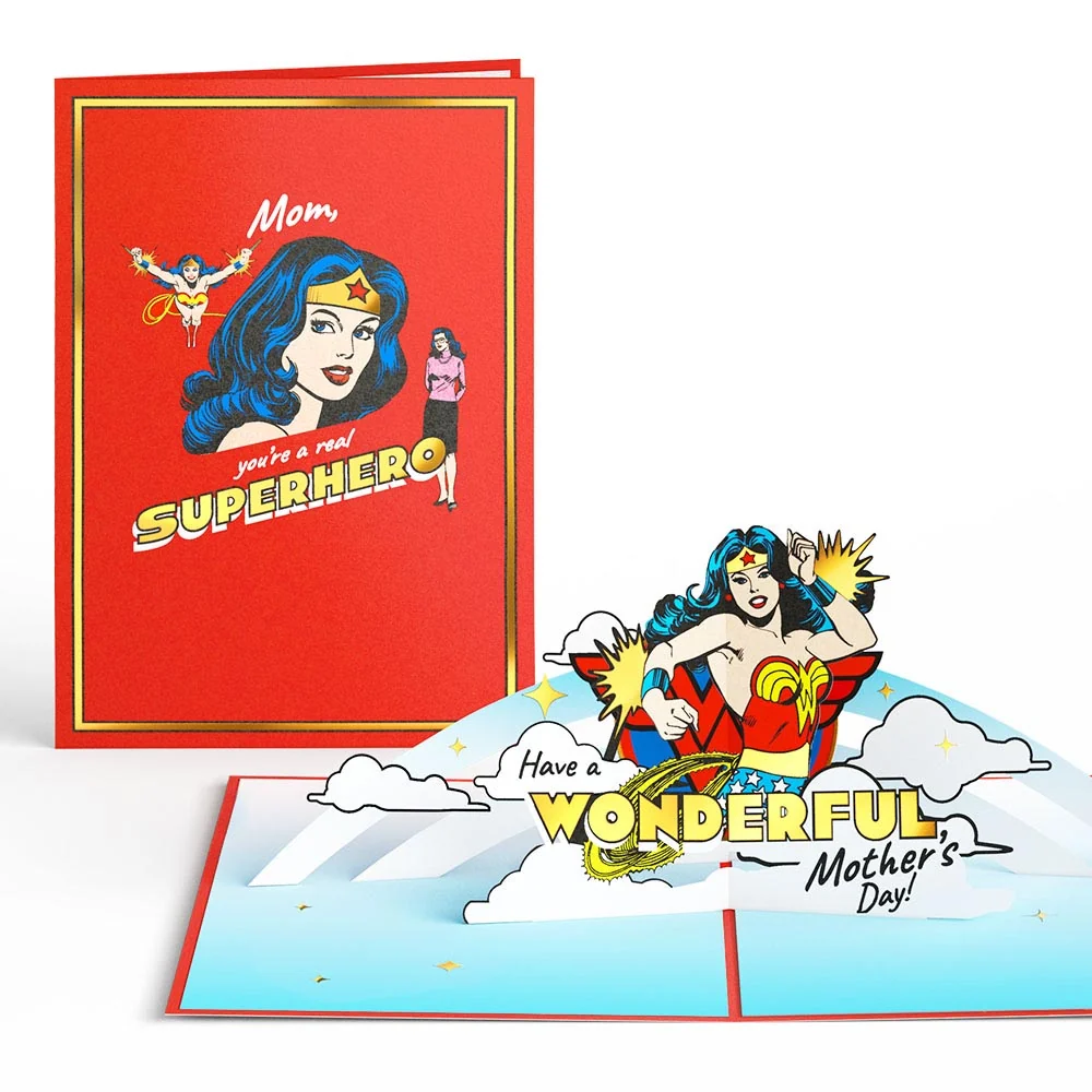 Lovepop Wonder Woman Super Hero Mother’s Day Pop-Up Card
