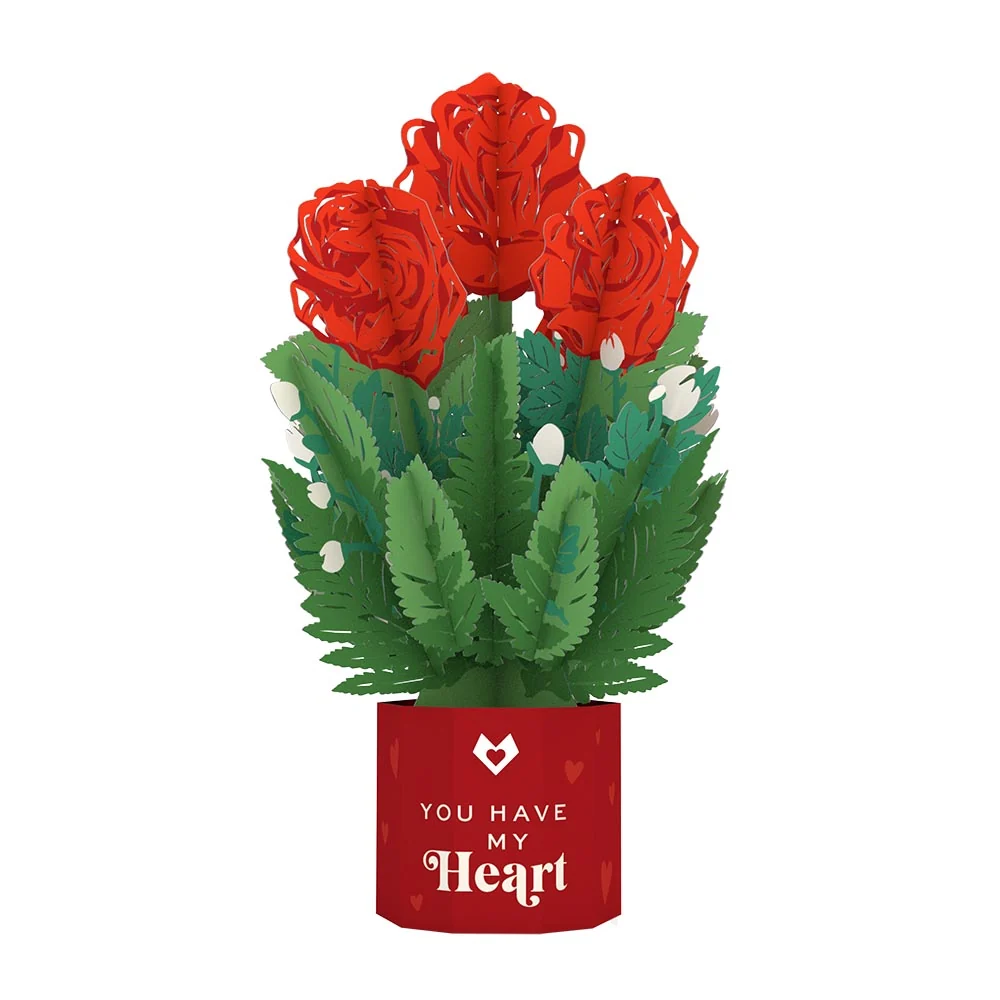 Lovepop You Have My Heart Card with Mini Bouquet - Image 4