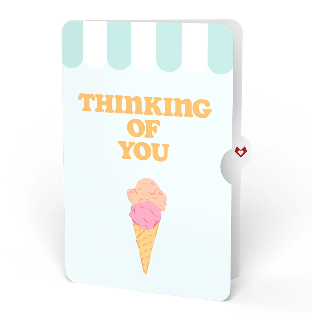 Lovepop Sweet Day Ice Cream Thinking of You Pop-Up Card and Sentiment Set - Image 4
