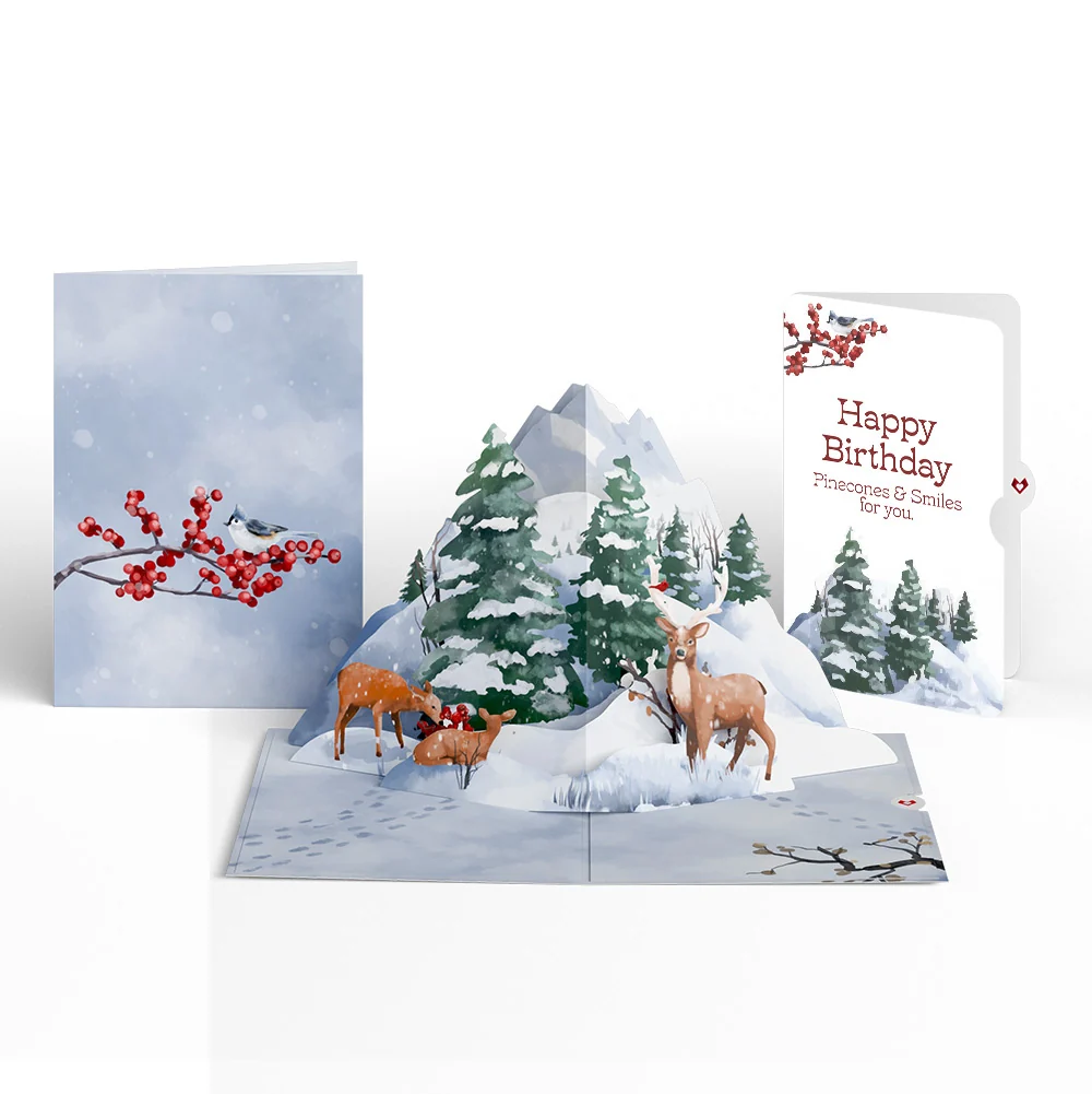 Lovepop Snowfall's Hush Birthday Pop-Up Card and Sentiment Set