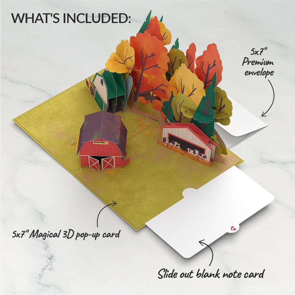 Lovepop Fall Rustic Farm Pop-Up Card - Image 6