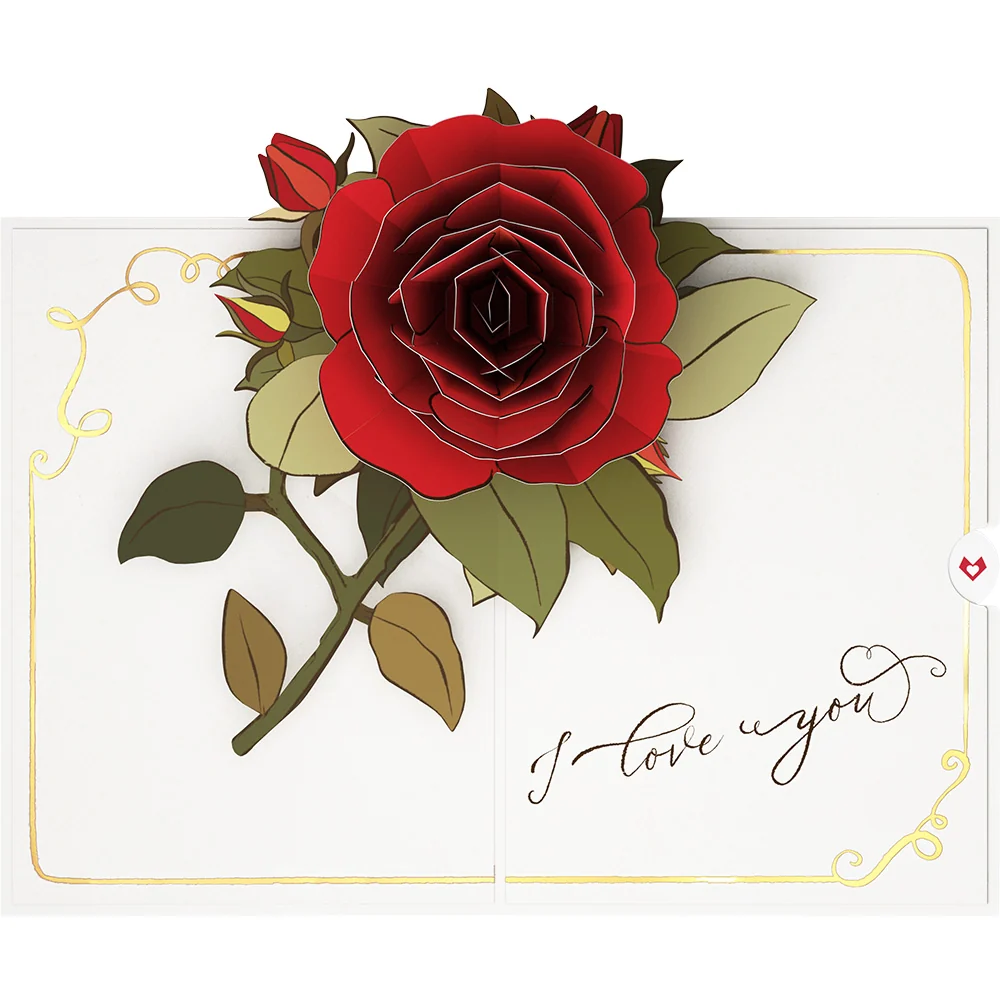 Lovepop I Love You Roses Pop-Up Card - Image 4