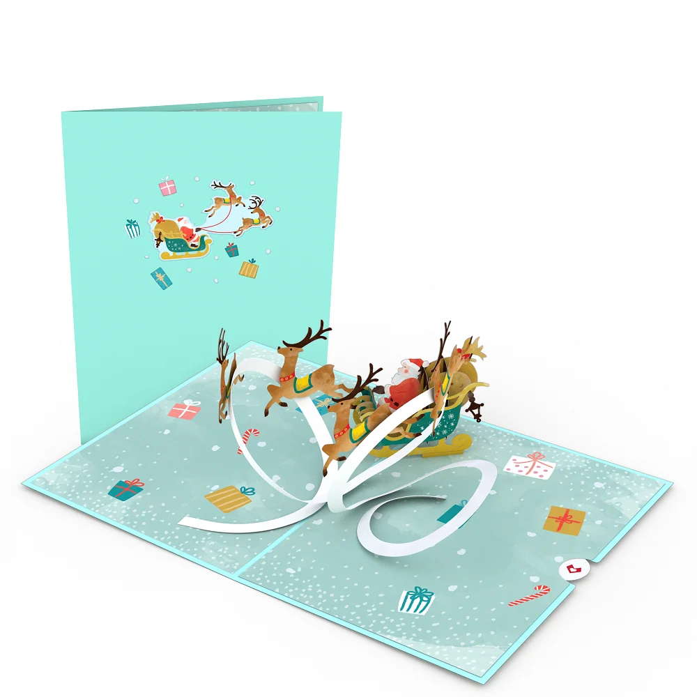 Lovepop Santa Sleigh Pop-Up Card