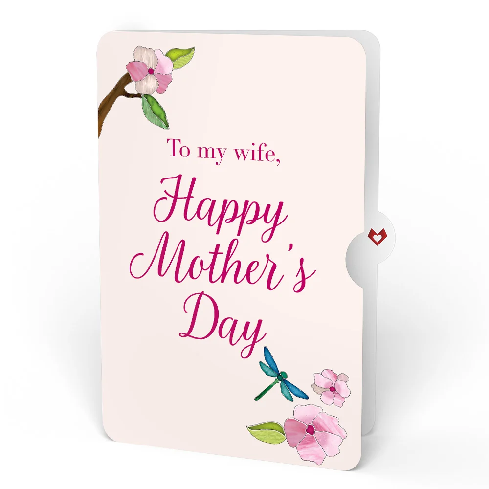 Lovepop Sun-dappled Cherry Blossom Mother’s Day Suncatcher Bouquet and Sentiment Set for Wife Glass - Image 4