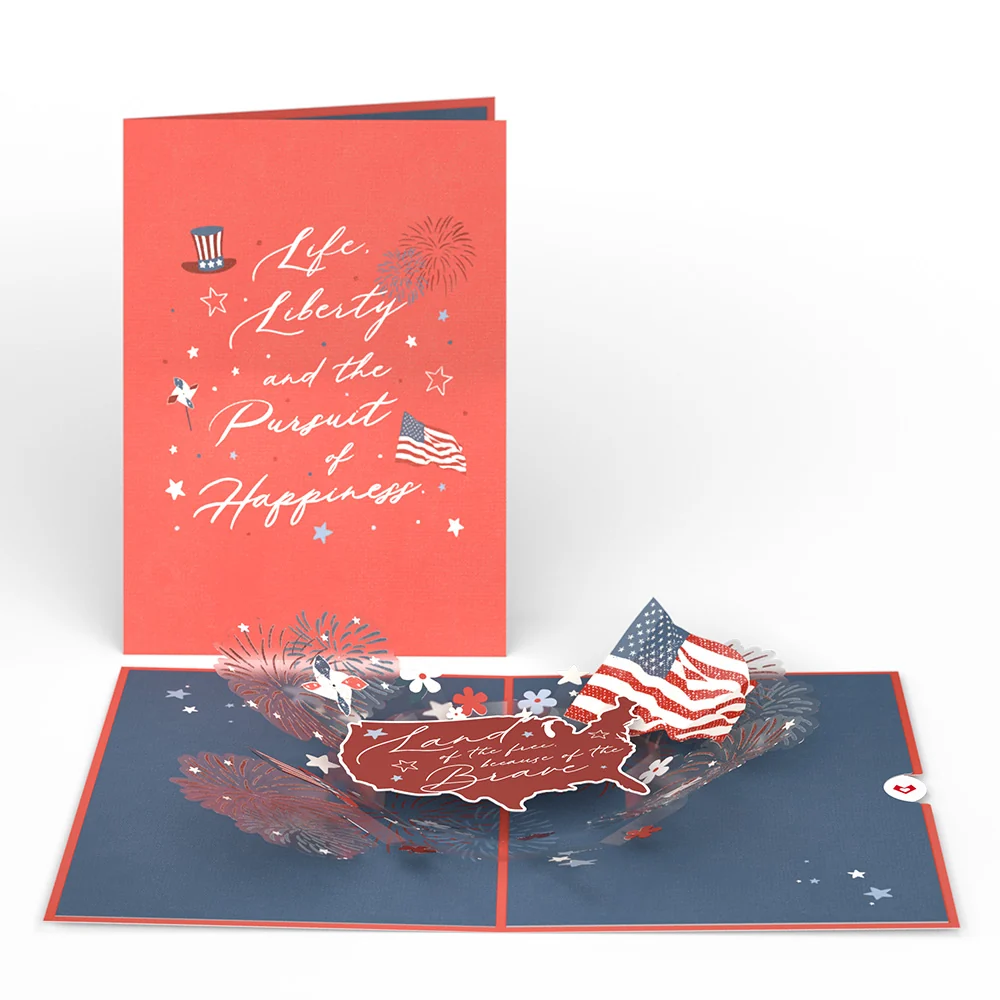 Lovepop Land of the Free Patriotic Pop-Up Card - Image 5