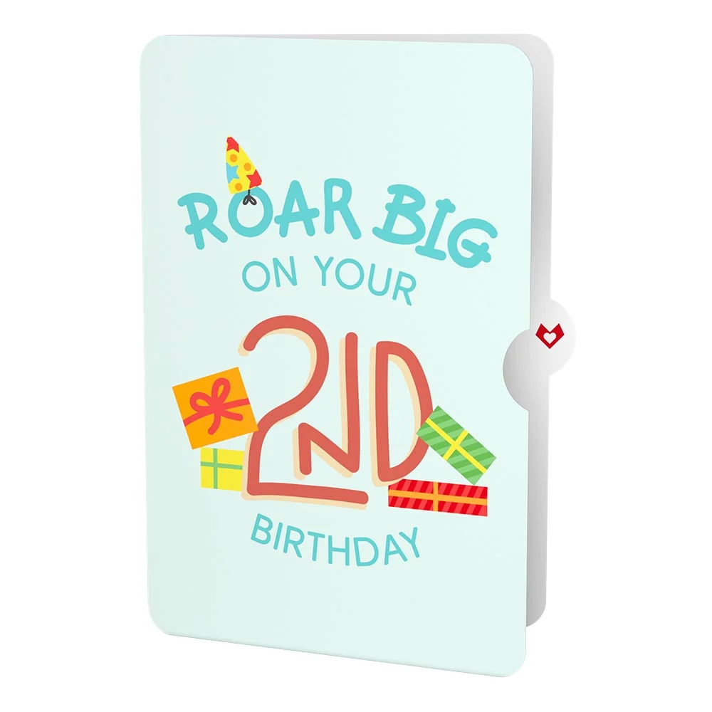 Lovepop Dinosaurs 2nd Birthday Pop-Up Card and Sentiment Set - Image 4