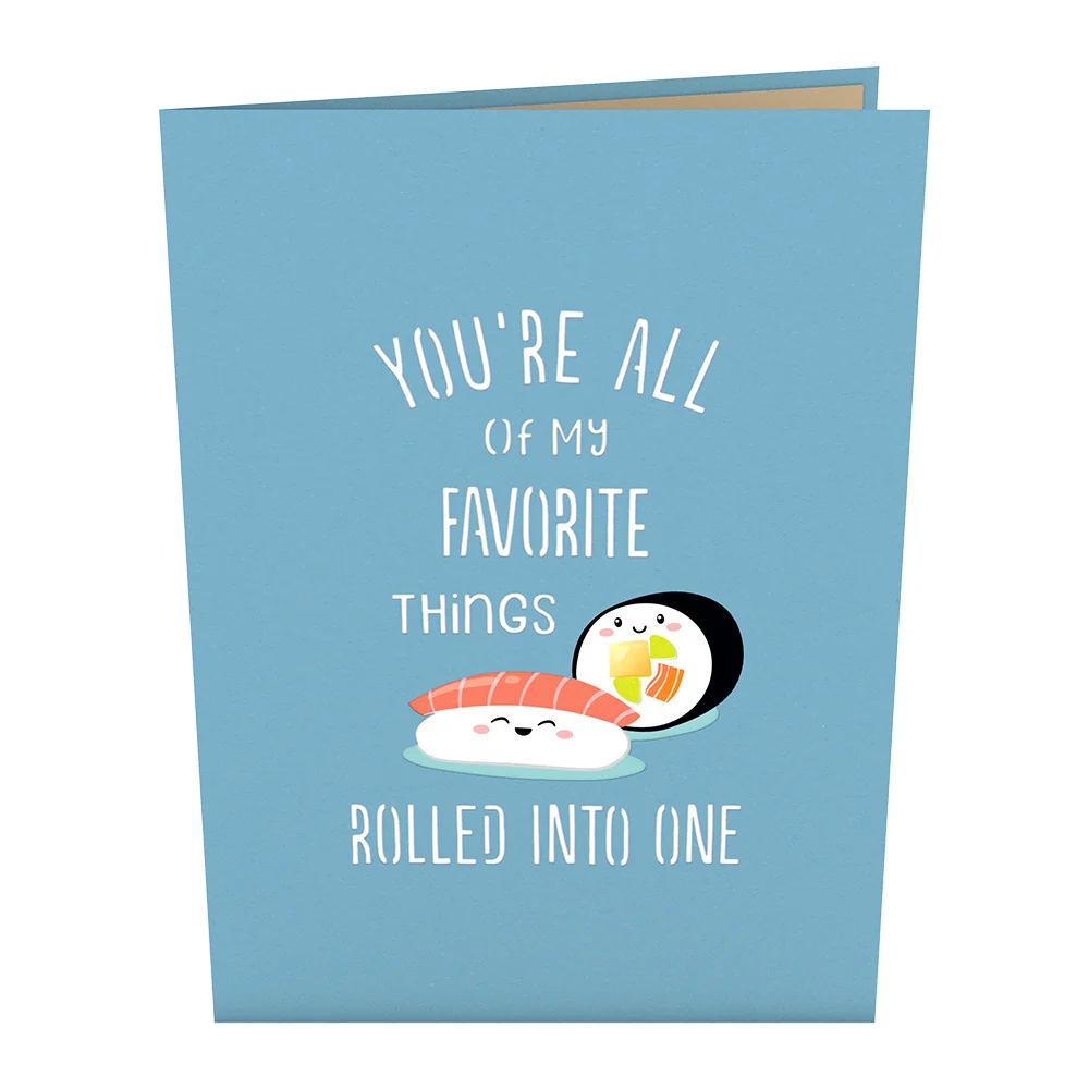 Lovepop Sushi Pop-Up Card Tea - Image 4