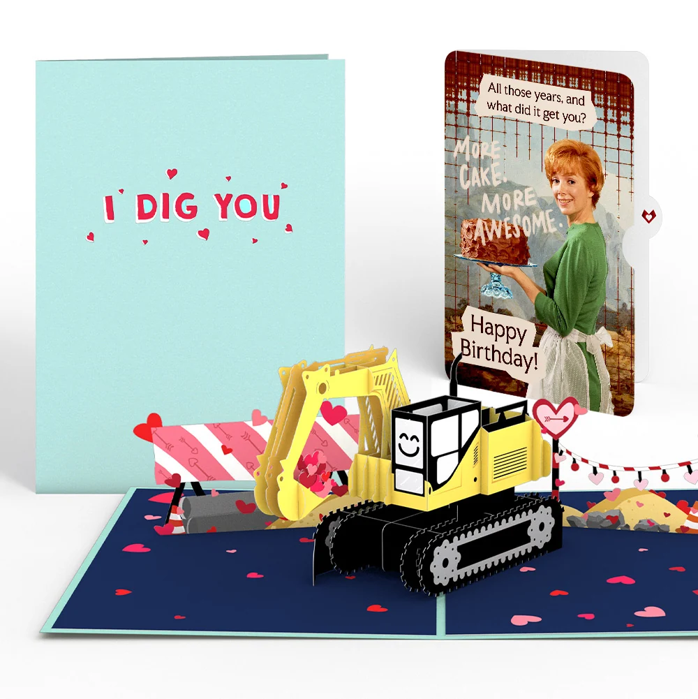 Lovepop I Dig You Birthday Pop-Up Card and More Cake More Awesome Sentiment Set