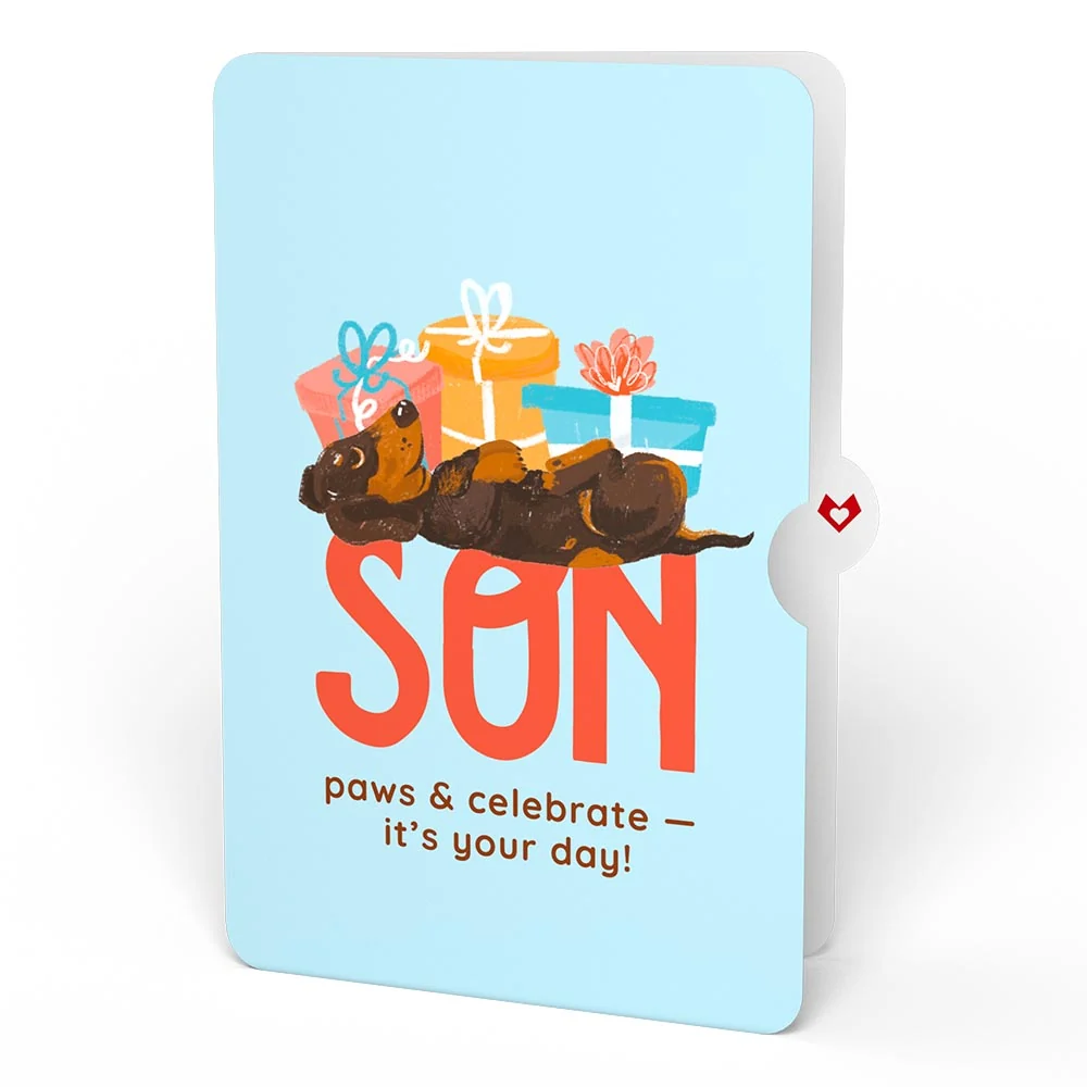 Lovepop Happy Birthday Dogs Pop-Up Card and Sentiment Set for Son - Image 4