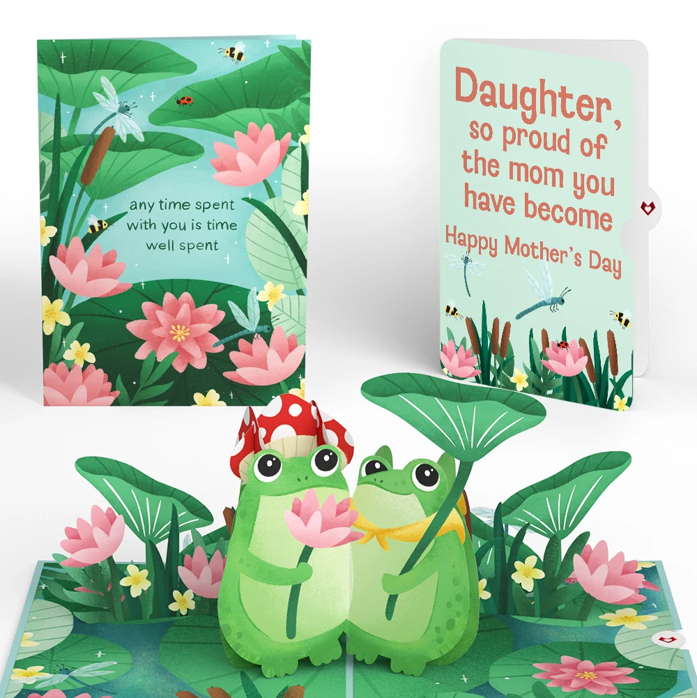 Lovepop Time Well Spent Frogs Mother’s Day Pop-Up Card and Sentiment Set for Daughter