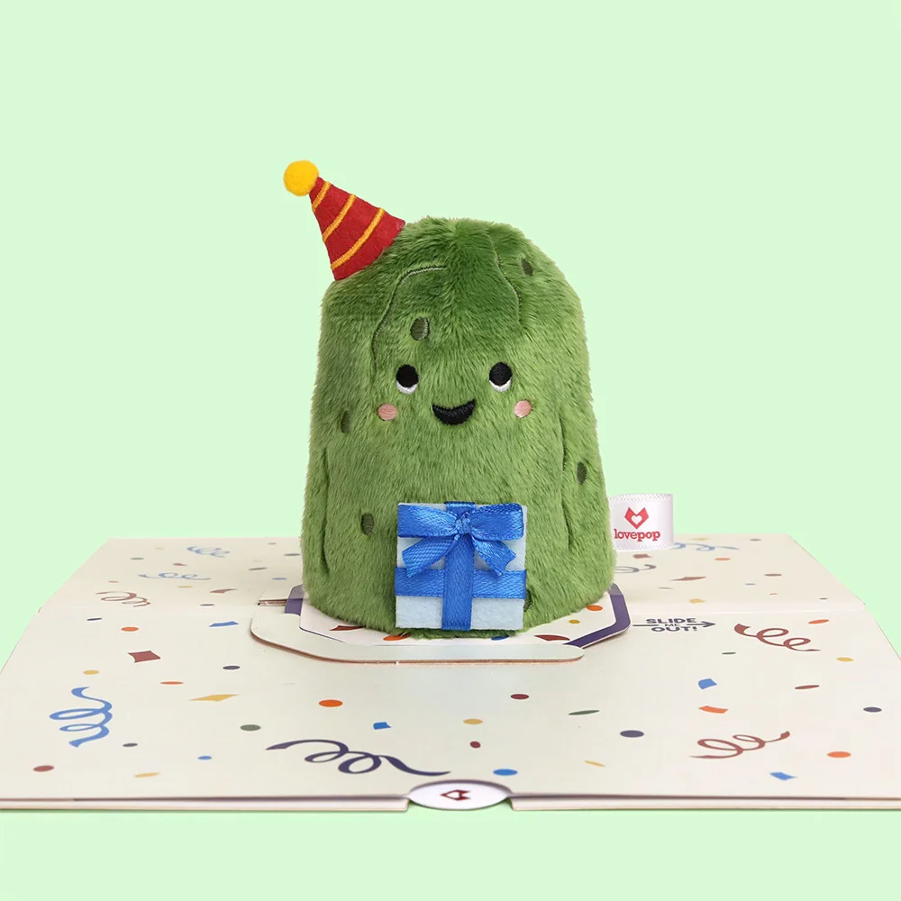 Lovepop 'Big Dill' Birthday Pickle Plushpop Card - Image 4
