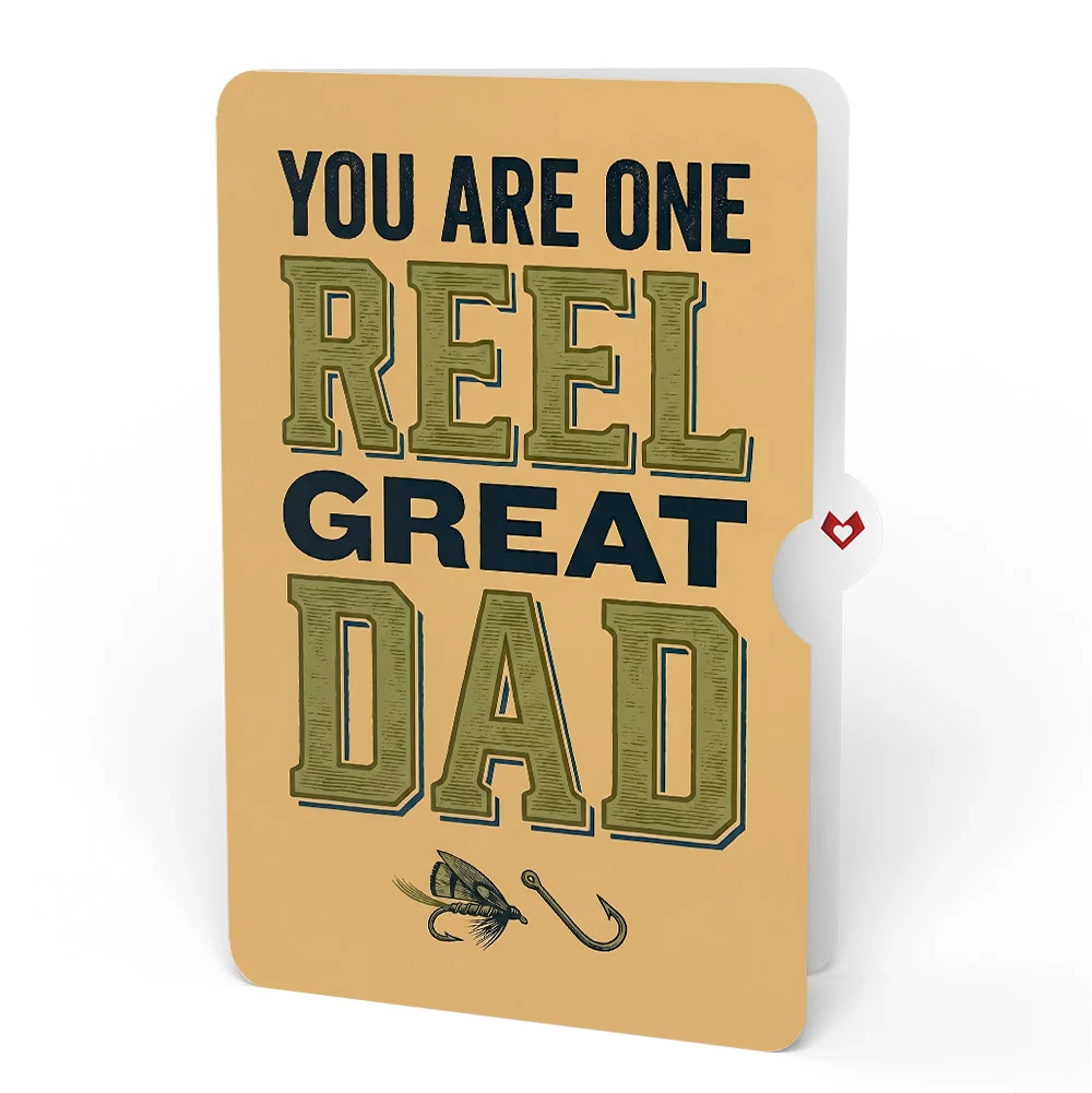 Lovepop Reel Kick-Bass Dad Father's Day Pop-Up Card and Sentiment Set for Dad - Image 4