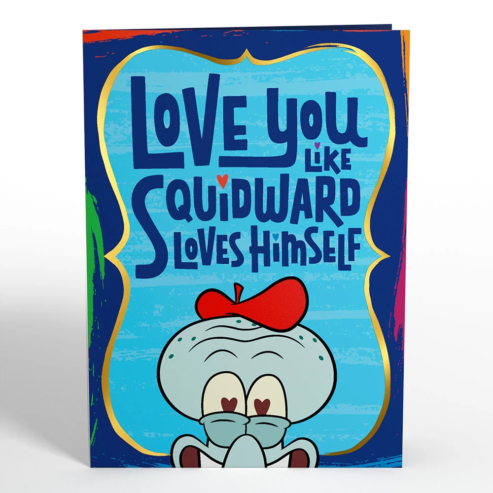 Lovepop SpongeBob SquarePants Love You Like Squidward Pop-Up Card - Image 4