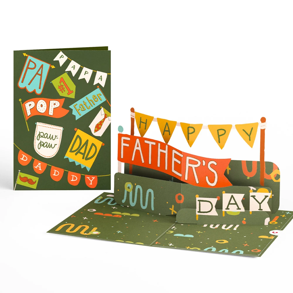 Lovepop Happy Father's Day Banner Pop-Up Card