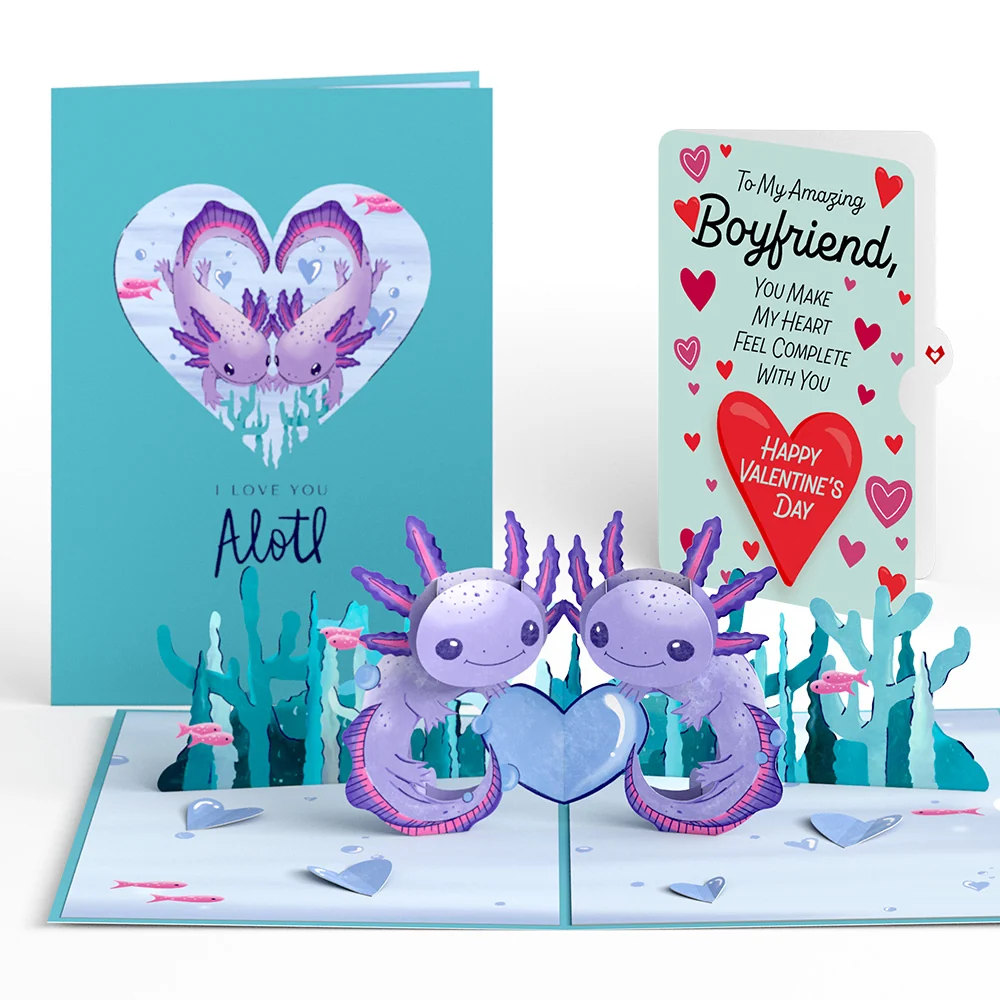 Lovepop Love You A-Lotl Valentine Pop-Up Card and Sentiment Set for Boyfriend