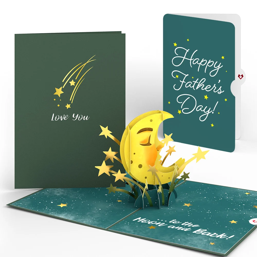 Lovepop Love You to the Moon and Back Father's Day Pop-Up Card and Sentiment Set