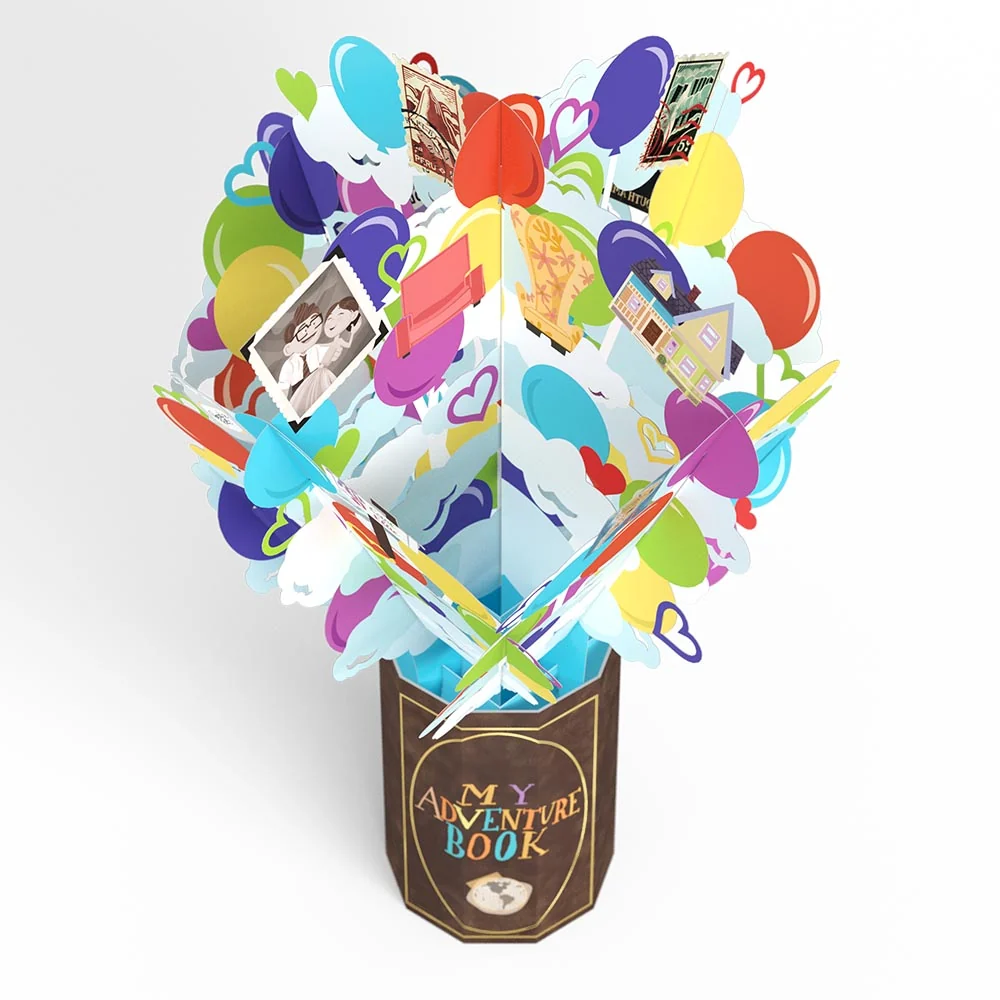 Lovepop Disney and Pixar Up Birthday Adventures Pop-Up Card & Bouquet Bundle - Image 7