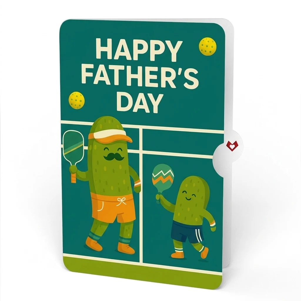 Lovepop Playful Pickleball Father's Day Pop-Up Card and Sentiment Set - Image 4