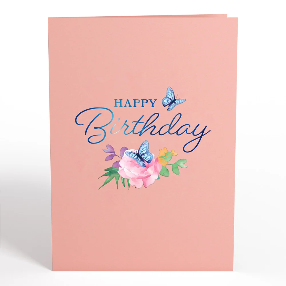 Lovepop Birthday Butterfly Pop-Up Card & Suncatcher Bouquet Bundle - Image 4