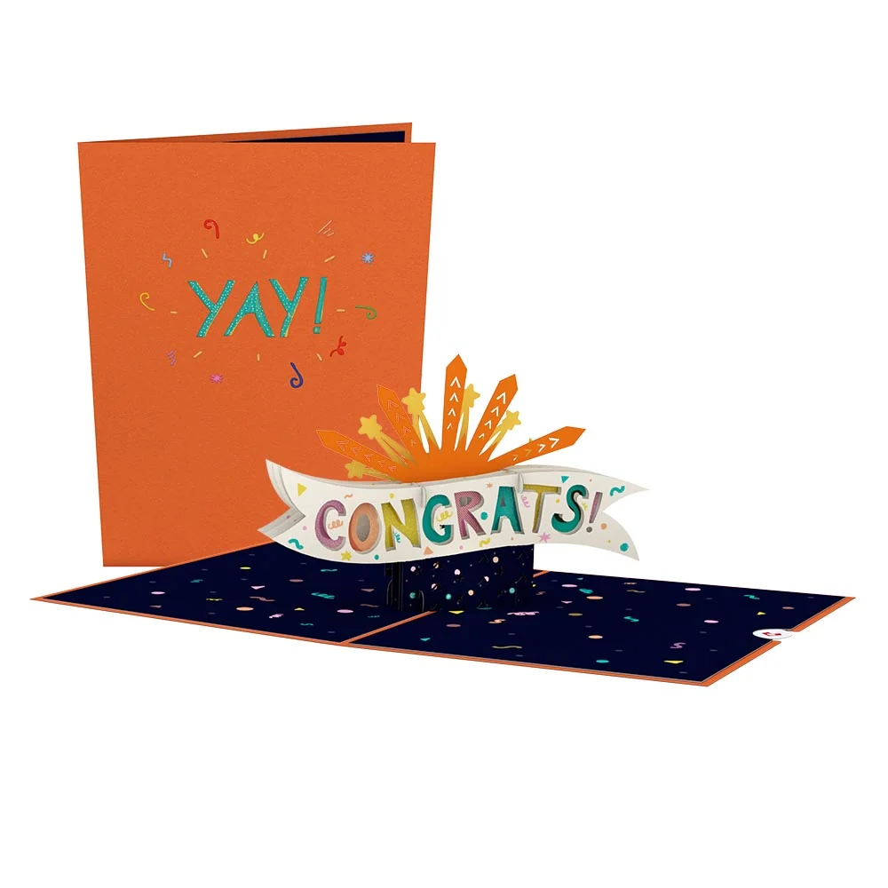 Lovepop Congrats Explosion Pop-Up Card