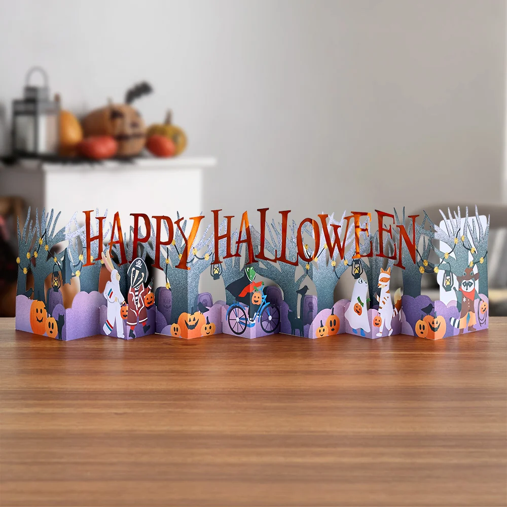 Lovepop Happy Halloween Trick-or-Treat Loooooong Card (Expands to 2 feet)