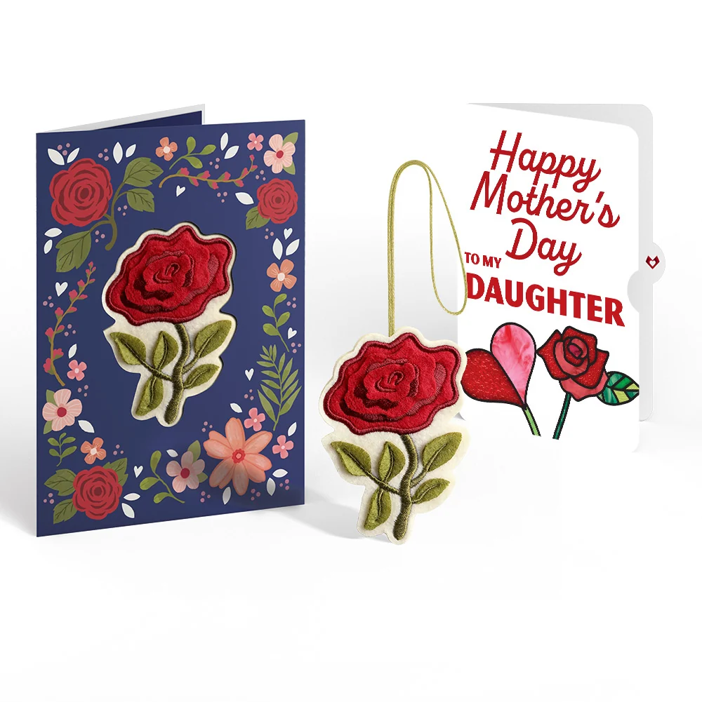 Lovepop Everlasting Rose Mother’s Day HeartFelt Charm Card and Sentiment Set for Daughter