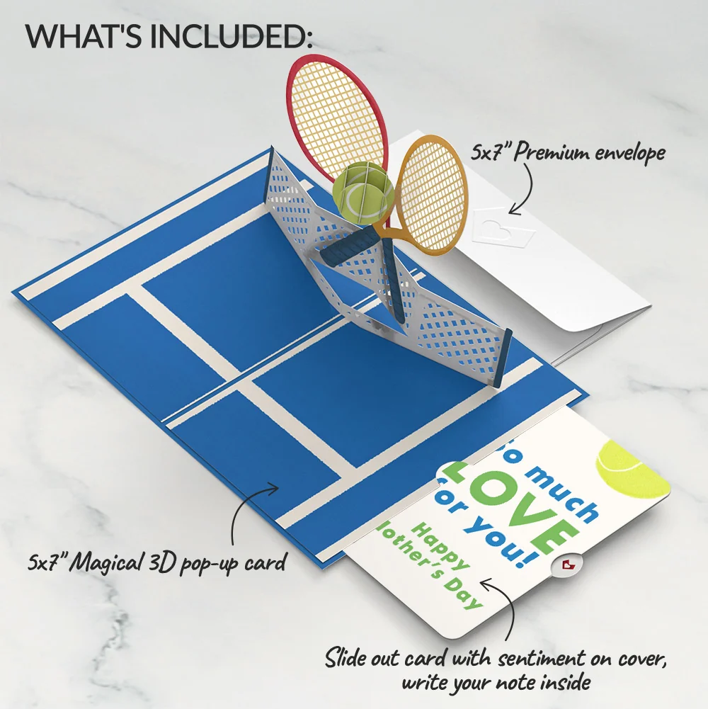 Lovepop On the Court Tennis Mother’s Day Pop-Up Card and Sentiment Set for Mom - Image 2