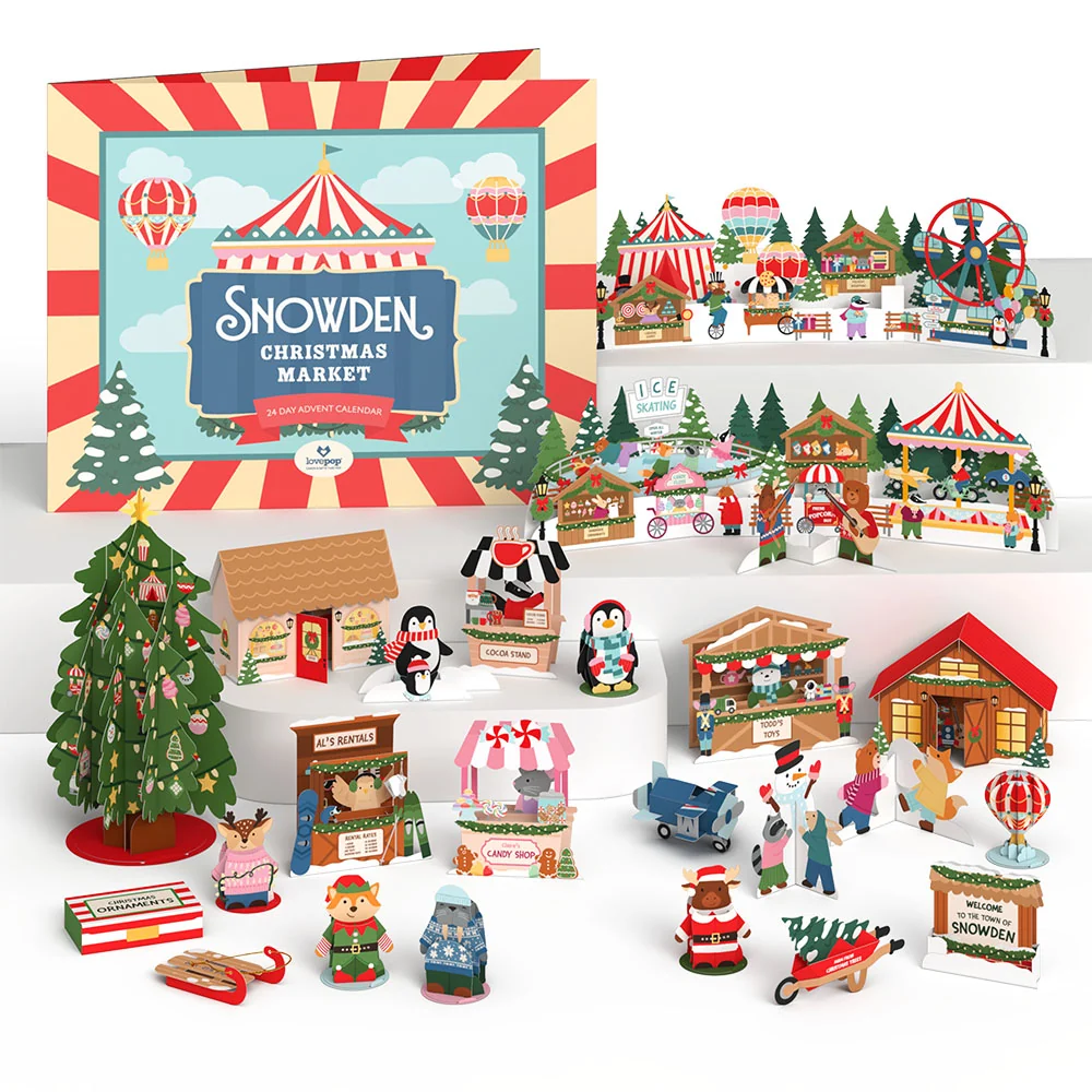 Lovepop Snowden Christmas Market 24 Day Advent Calendar Toy - Image 2