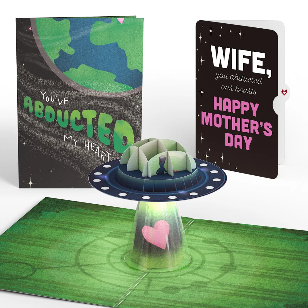 Lovepop You've Abducted My Heart Mother’s Day Light-Up Pop-Up Card and Sentiment Set for Wife