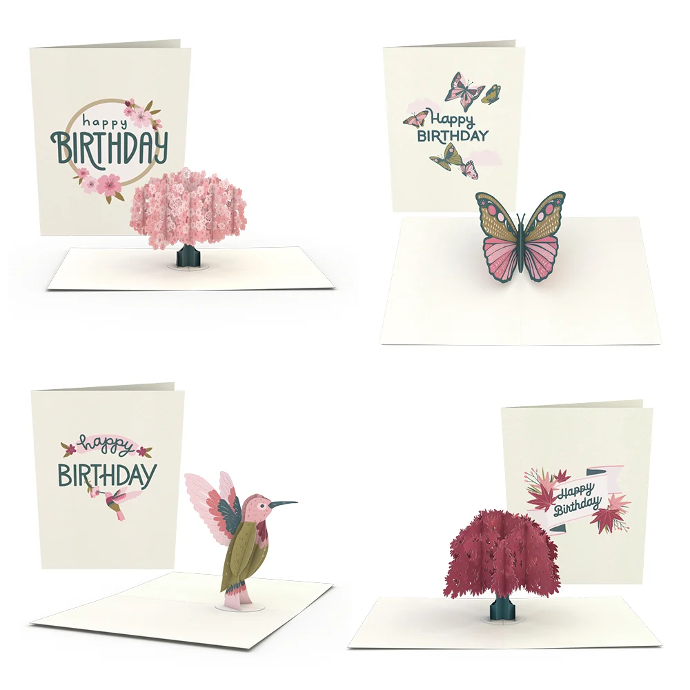 Lovepop Birthday Garden Notecards (Assorted 4-Pack)