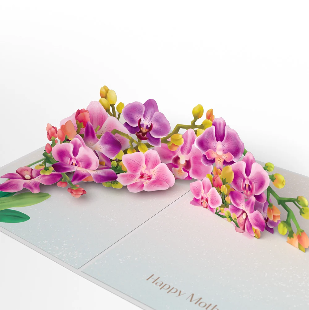 Lovepop Mother’s Day Orchid Pop-Up Card and Sentiment Set for Mother-in-Law - Image 3