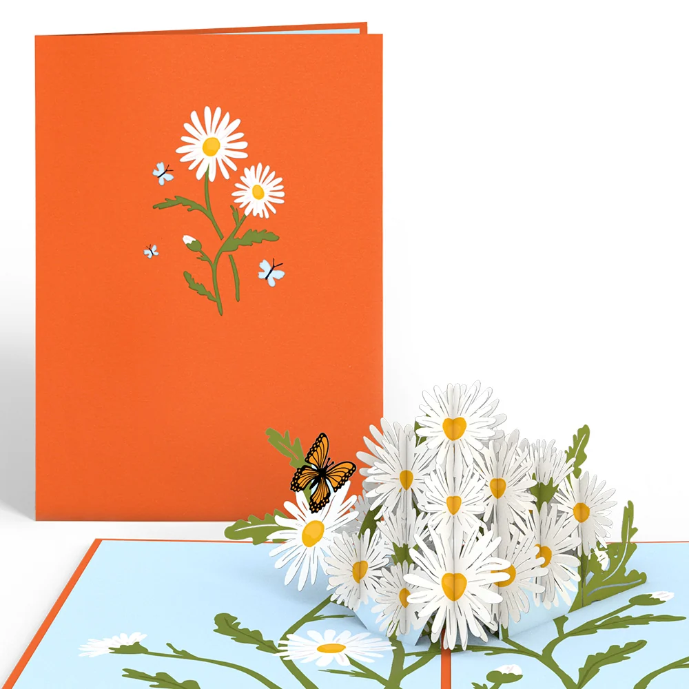 Lovepop Daisies with Monarch Butterfly Pop-Up Card