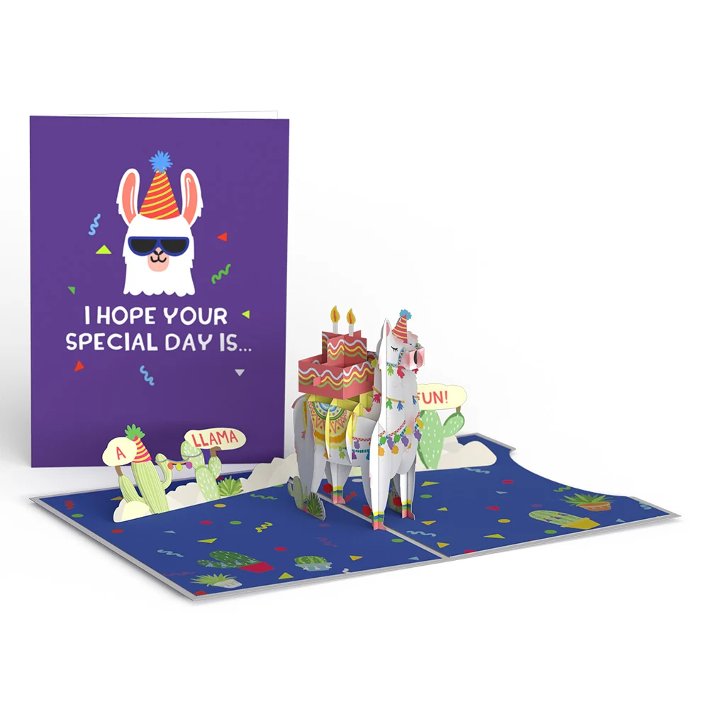 Lovepop Birthday Party Animals 4-in-1 Nesting Card - Image 8