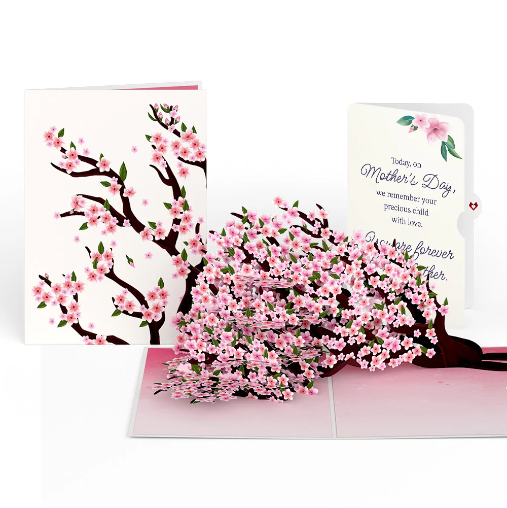 Lovepop Cherry Blossom Branches in Bloom Mother's Day Pop-Up Card and You Are Forever Their Mom Sentiment Set