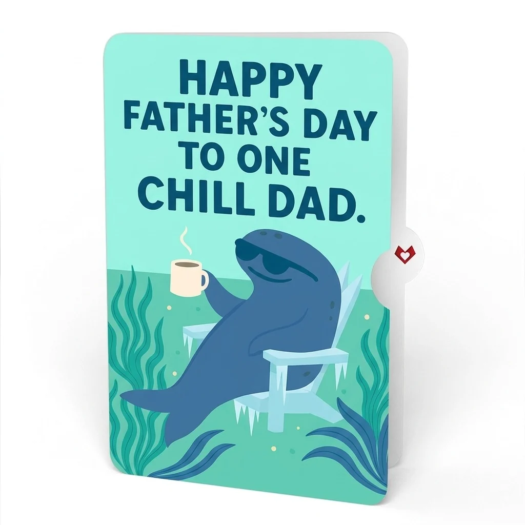 Lovepop Whale Beneath the Waves Father's Day Pop-Up Card and Sentiment Set for Dad Chair - Image 4