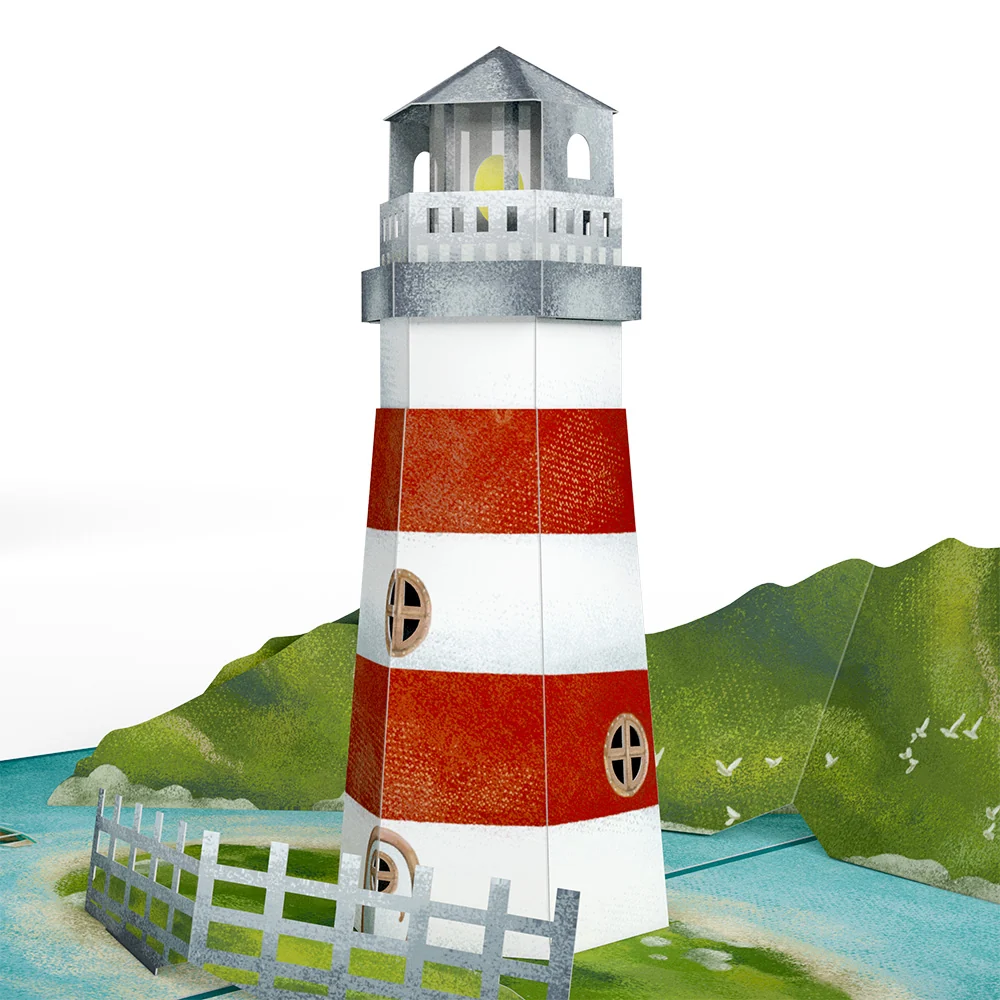 Lovepop Coastal Lighthouse Pop-Up Card - Image 2