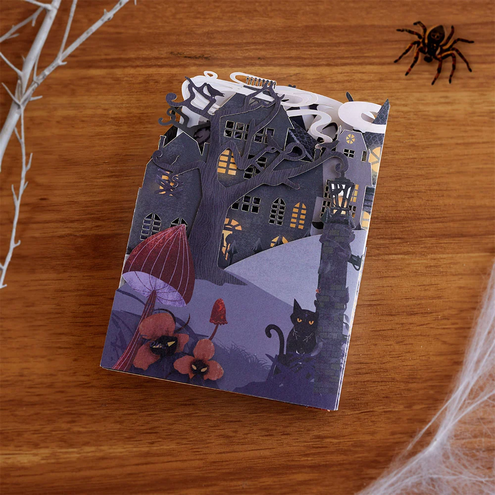 Lovepop Enchantingly Eerie Halloween Village Loooooong Card (Expands to 2 feet) - Image 3