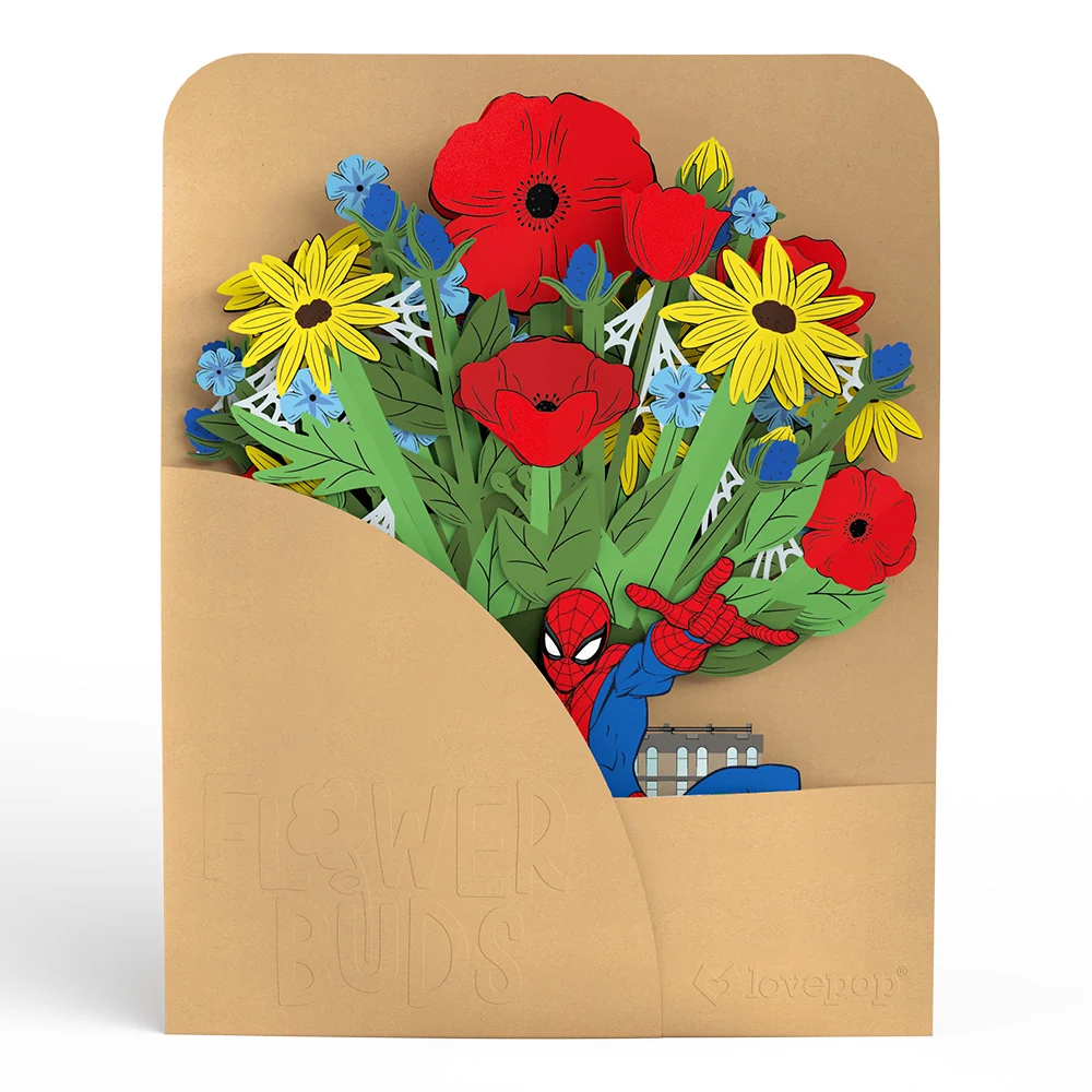Lovepop Marvel's Spider-Man Flower Buds Bouquet - Image 5