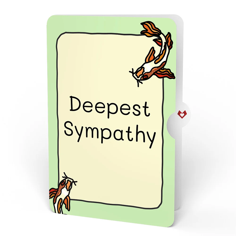 Lovepop Quiet Moment Koi Pond Sympathy Suncatcher Card and Sentiment Set Glass - Image 4