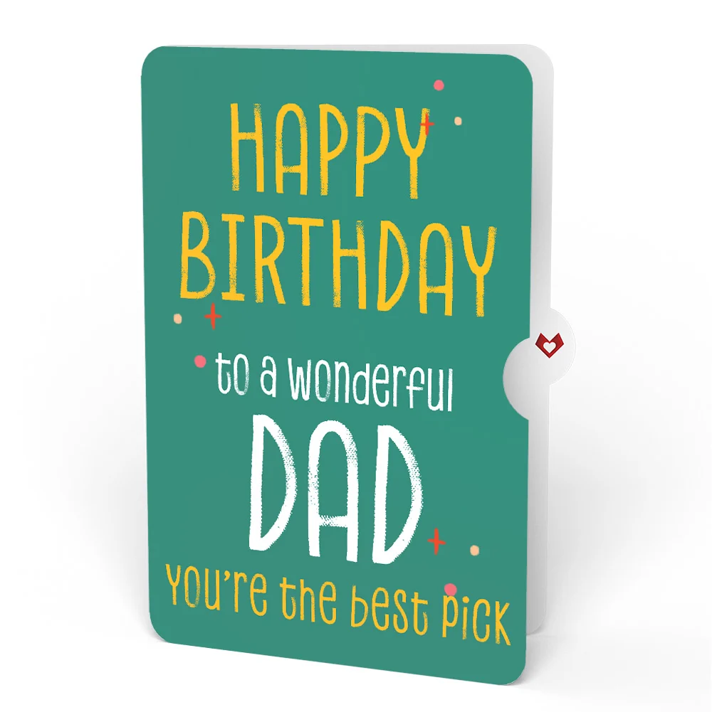 Lovepop Pick You Every Time Birthday Pop-Up Card and Sentiment Set for Dad Glass - Image 4