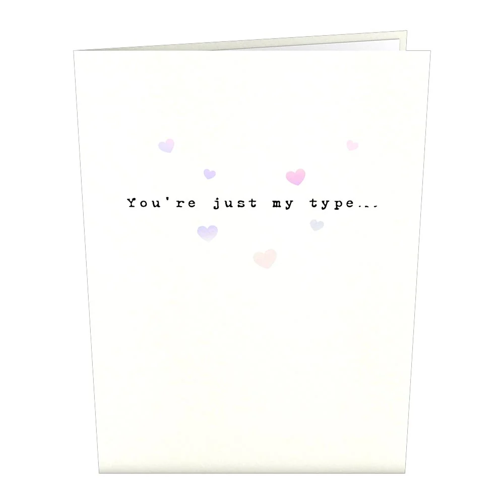 Lovepop You're Just My Type Pop-Up Card - Image 4