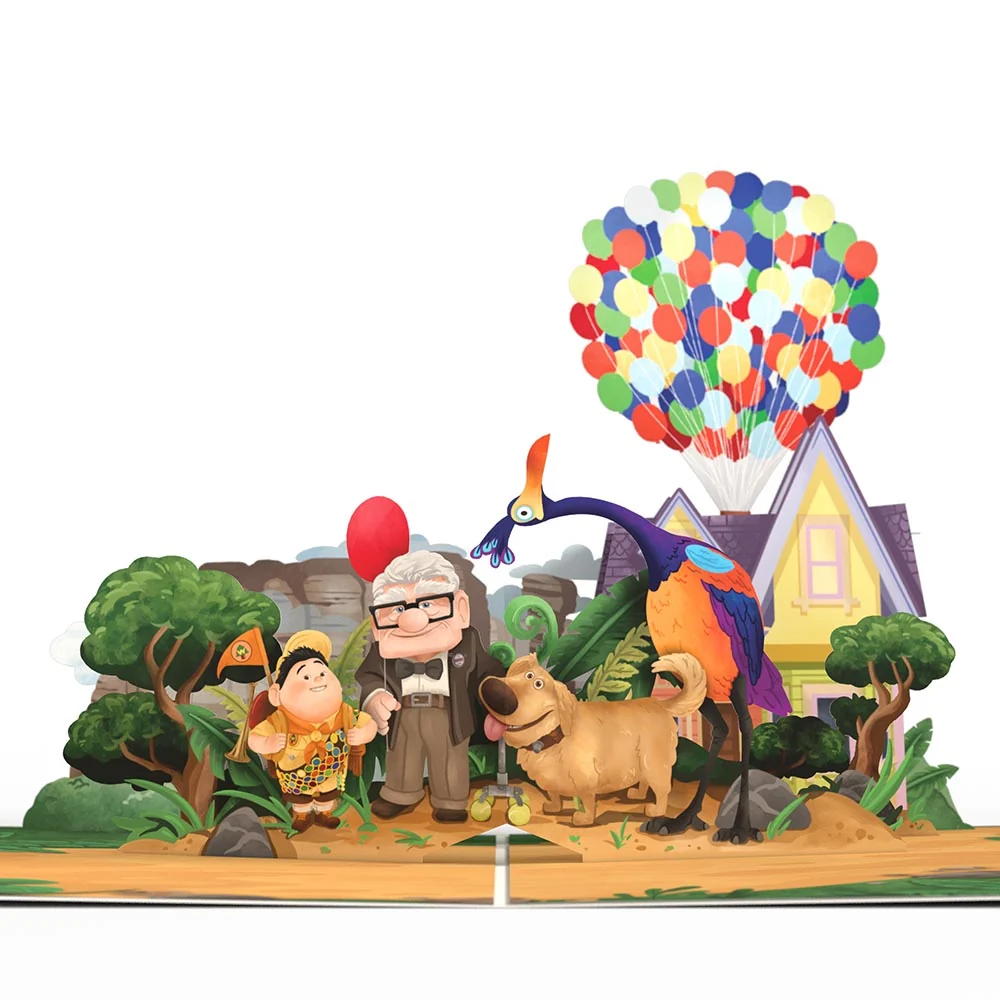 Lovepop Disney and Pixar Up Birthday Adventures Pop-Up Card & Bouquet Bundle - Image 3