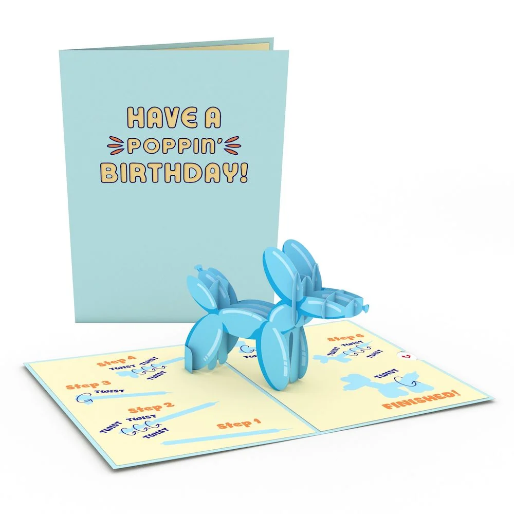 Lovepop Birthday Balloon Animal Pop-Up Card