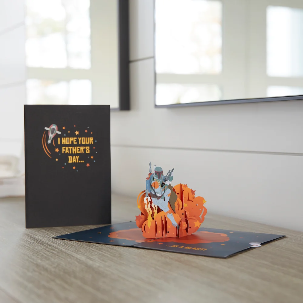 Lovepop Star Wars Boba Fett Father’s Day Pop-Up Card - Image 5